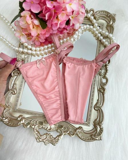 Imagem de Calcinha String Fio Duplo- Rose