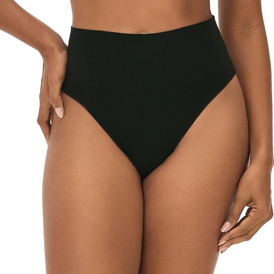 Imagem de Calcinha Tanga Cós Alto Microfibra Sem Costura Zee Rucci