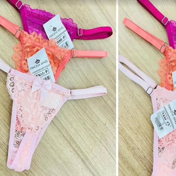 Imagem de Calcinha Tanga Fio Dental Com Regulagem Confort Cores