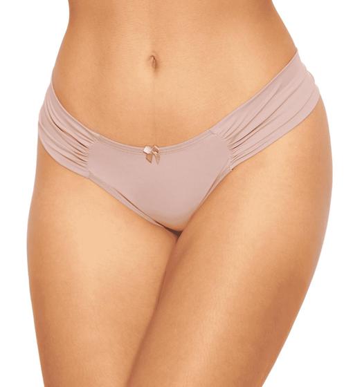 Imagem de Calcinha Tanga Lateral Franzida Feminina Forro 100 algodão Confortável