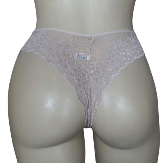 Imagem de Calcinha Tanga Levanta Bumbum Renda Antialérgica Joyce 1085