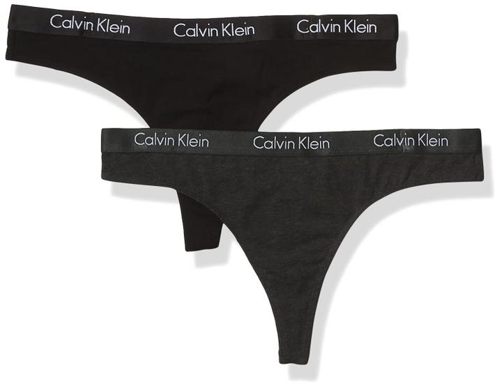 Imagem de Calcinhas Tanga Calvin Klein Motive Cotton - Pacote com 2