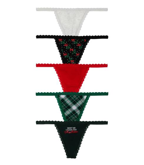 Imagem de Calcinhas Victoria's Secret - 5 Unidades com Renda de Algodão