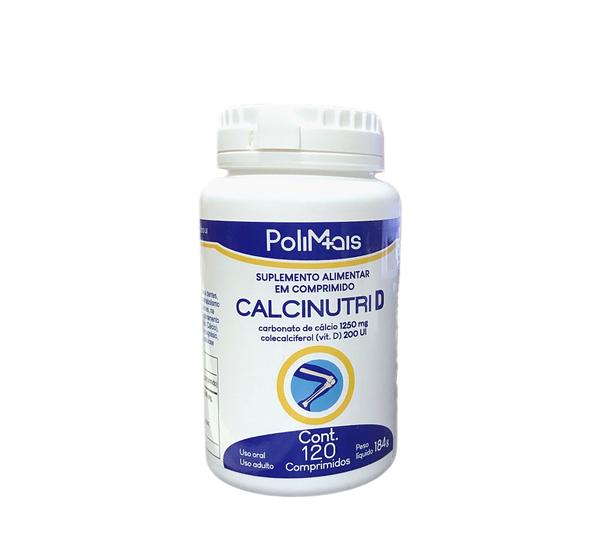 Imagem de Calcinutri D Carbonato De Cálcio 1250mg  + Vit D 120 Comprimidos.