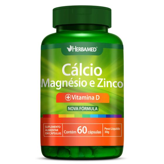 Imagem de Calcio Magnesio E Zinco Capsulas Herbamed 