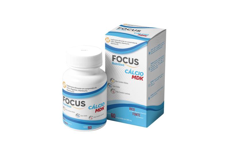 Imagem de Cálcio Mdk 1000Mg Focus Nutrition - 60 Comprimidos