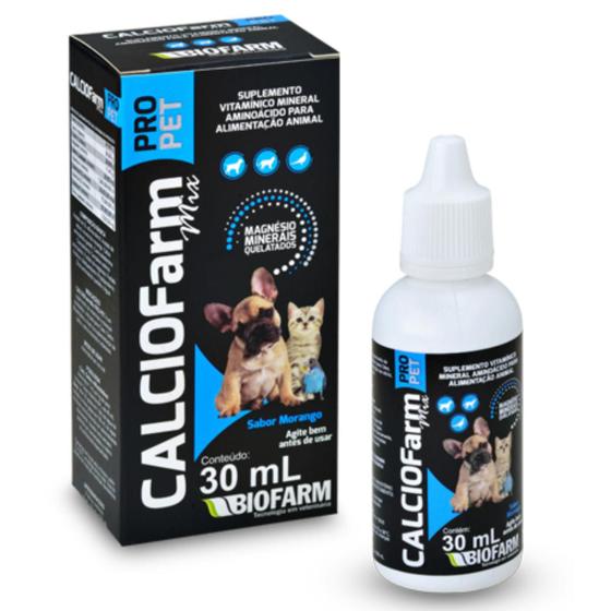 Imagem de Calciofarm Mix Pet 30ml - Cálcio oral para Cães e Gatos