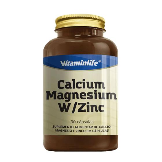 Imagem de Calcium Magnesium W/Zinc 90 Cápsulas Vitaminlife