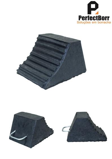 Calço De Roda Para Caminhão - calçoderodadeborrachabr9735 - Calço de ...
