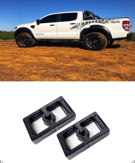 Imagem de Calços 4cm Traseiros Para Lift 2 Pol Ford Ranger 2013 A 2022