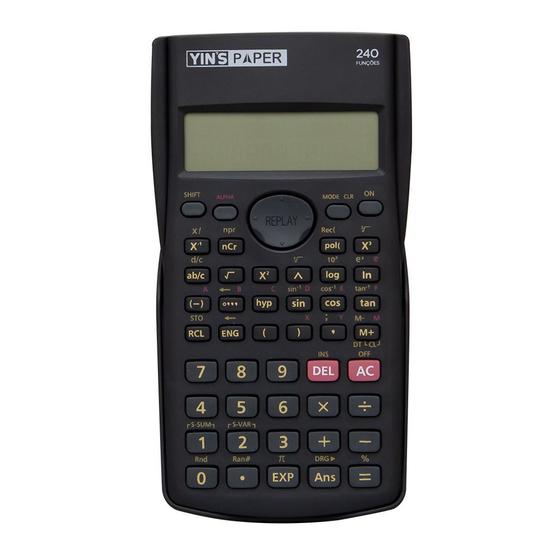 Imagem de Calculadora 12 Dígitos Científica Com 240 Funções