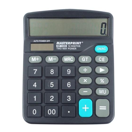 Imagem de Calculadora 12 Dígitos Mp1086 - Masterprint