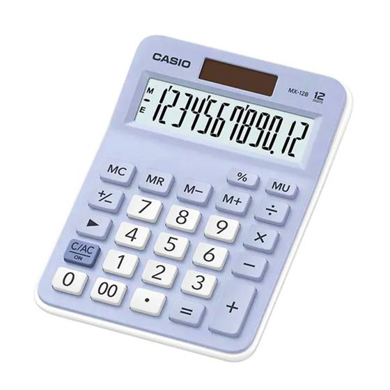 Imagem de Calculadora 12 dígitos MX-12B-LB azul Casio