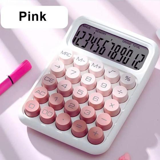 Imagem de Calculadora candy collor retrô 2.0 -papelaria kawaii