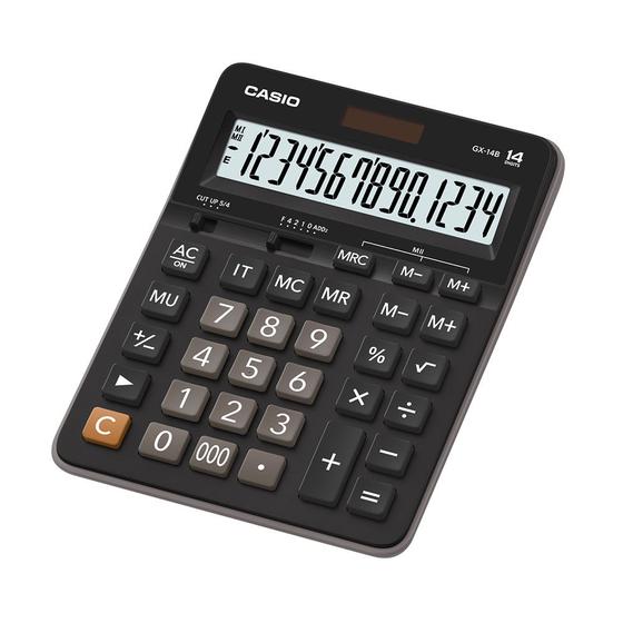 Calculadora Casio de mesa com visor grande 14 dígitos GX-14B Menor preço em Calculadora Casio de mesa com visor grande 14 dígitos GX-14B