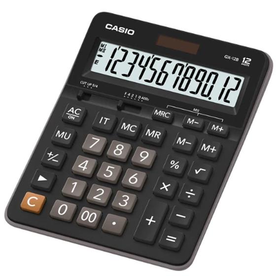 Imagem de Calculadora Casio Energia Solar GX-12B-BK - Preta