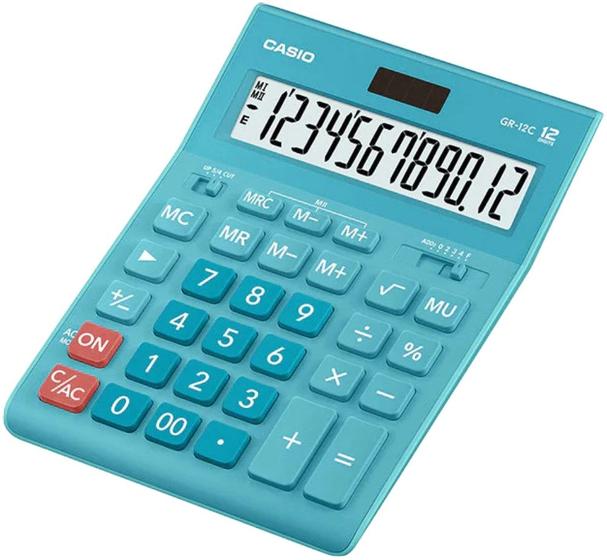Imagem de Calculadora Casio GR-12C-LB (12 Digitos) - Azul Claro