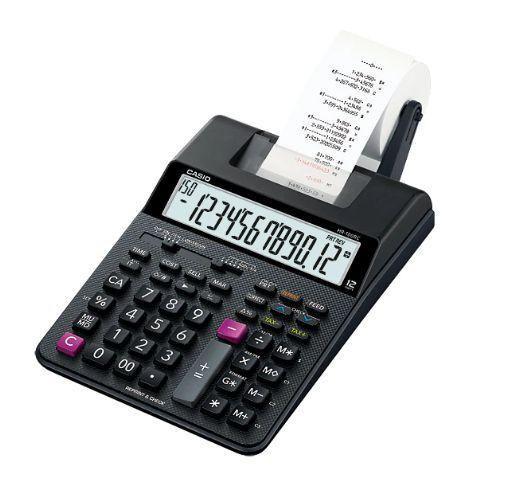 Imagem de Calculadora Casio HR-100RC com imp, bivolt, 2 linhas de cores