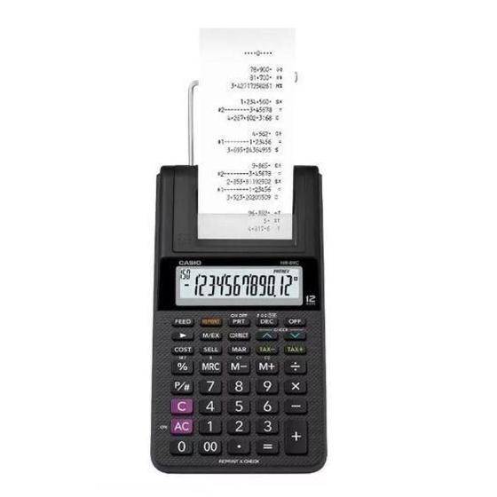 Imagem de Calculadora Casio HR-8RC-BK- Bivolt- 1 linha de cor