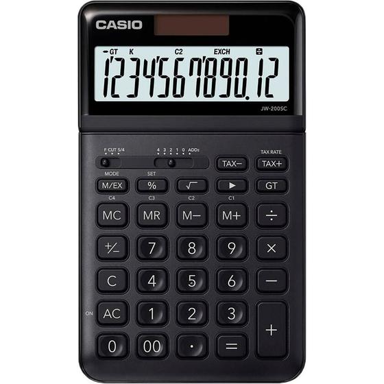 Imagem de Calculadora Casio JW-200SC-BK (12 Digitos) - Preto