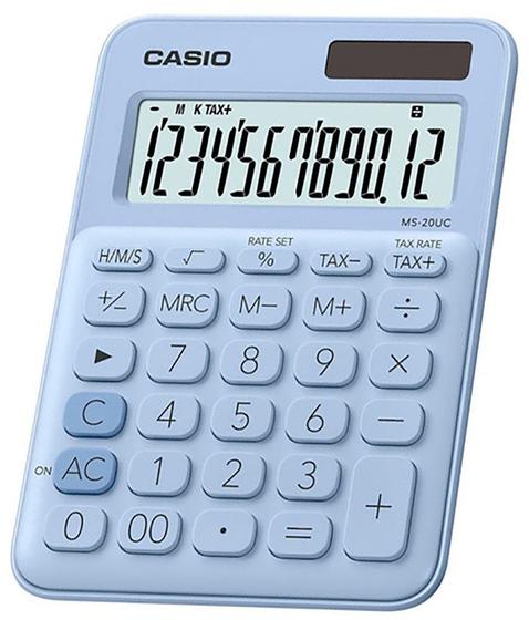 Imagem de Calculadora Casio MS-20UC (12 Digitos) - Azul Ceu