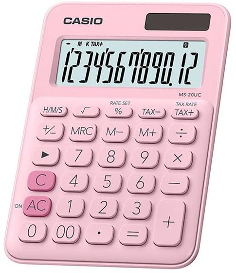 Imagem de Calculadora Casio MS-20UC (12 Digitos) - Rosa