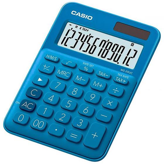 Imagem de Calculadora Casio MS-20UC-Bu de 12 Digitos - Azul