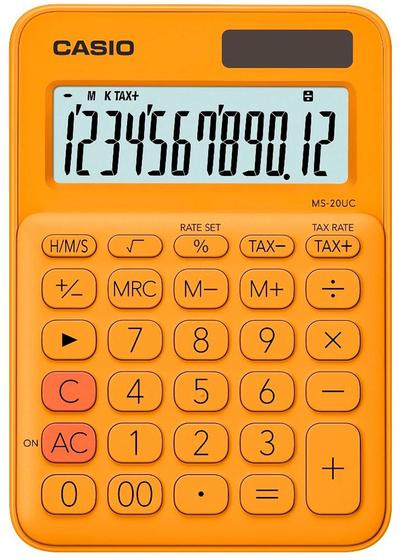 Imagem de Calculadora Casio MS-20UC-RG (12 Digitos) - Laranja