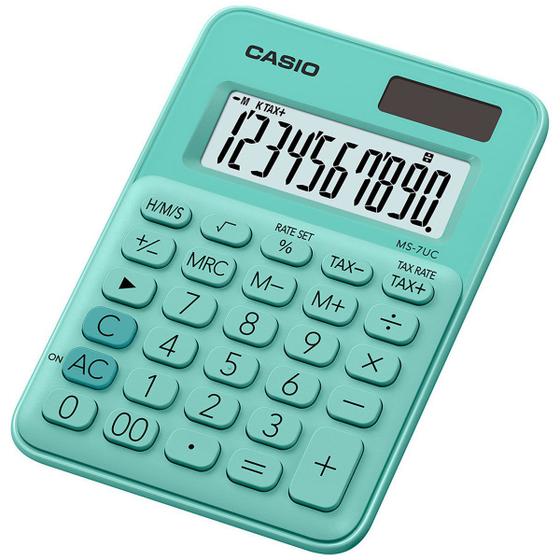 Imagem de Calculadora Casio MS-7UC-GN - 10 Digitos - Verde