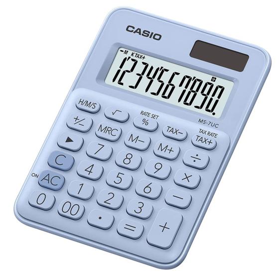 Imagem de Calculadora Casio MS-7UC-LB - 10 Digitos - Azul Claro