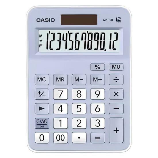 Imagem de Calculadora Casio MX-12B-LB - 12 Digitos - Light Blue