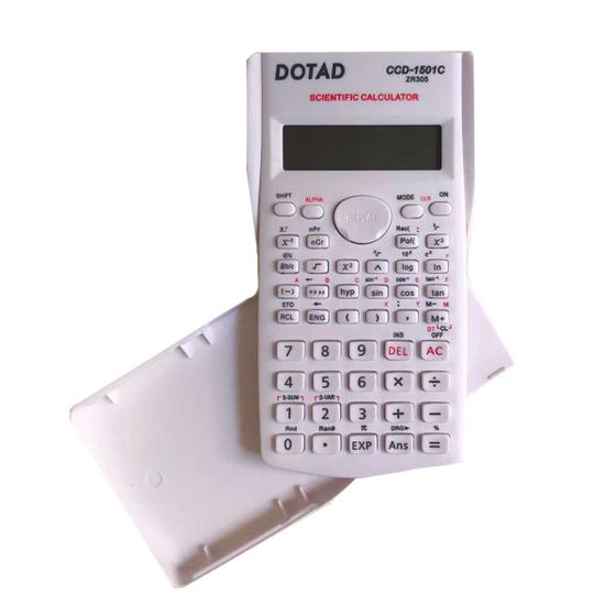 Imagem de Calculadora Científica 240 Funções 10+2 Dígitos Colorida com Capa