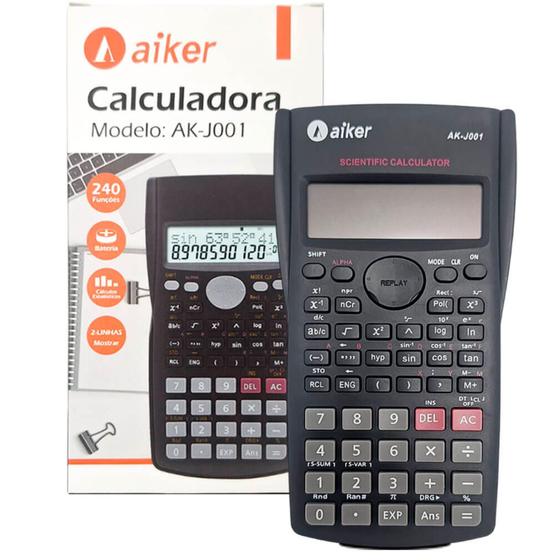 Imagem de Calculadora Científica 240 Funções 2 Linhas - Mostrar