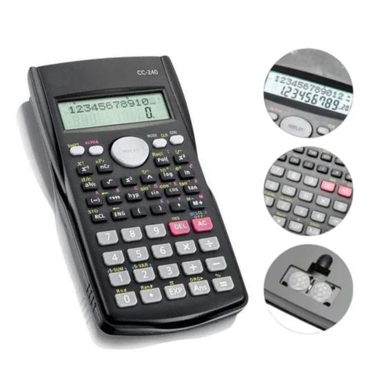 Calculadora Científica 240 Funções Escola Escritório Faculdade + Bateria Inclusa Menor preço em Calculadora Científica 240 Funções Escola Escritório Faculdade + Bateria Inclusa