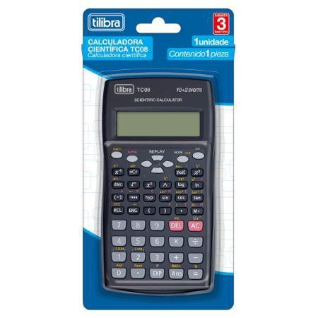 Imagem de Calculadora Científica 240 Funções Tc08 Preta Tilibra