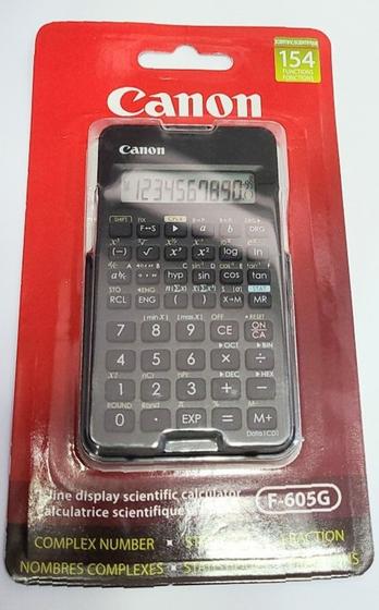 Calculadora Científica Canon F-605G c/ capa de proteção Menor preço em Calculadora Científica Canon F-605G c/ capa de proteção