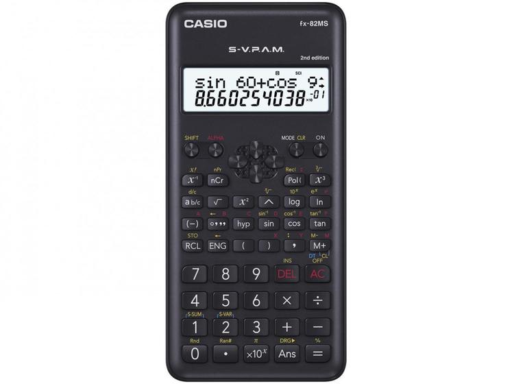 Imagem de Calculadora Científica Casio 10 Dígitos - 240 Funções FX-82MS-2 Preta