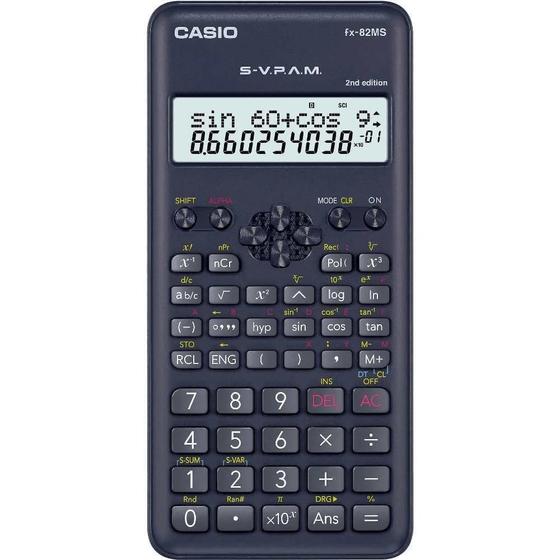 Imagem de Calculadora Científica Casio 10 Dígitos 240 Funções FX-82MS-2 Preta