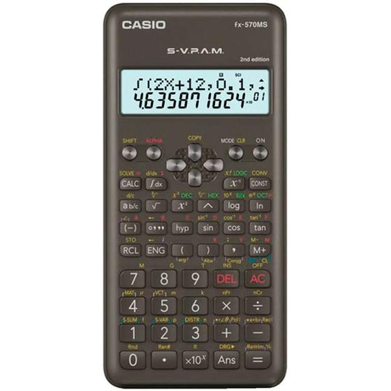 Imagem de Calculadora Cientifica Casio FX-570MS 2ND Gen - Preto