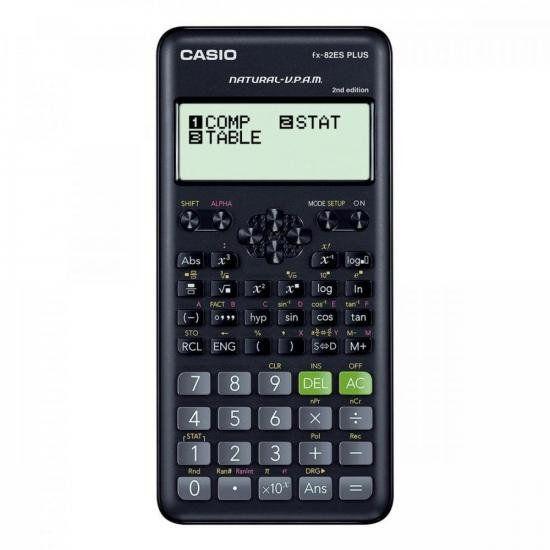 Calculadora Científica Casio FX-82ES PLUS-2 252 Funções Preta F002 Menor preço em Calculadora Científica Casio FX-82ES PLUS-2 252 Funções Preta F002