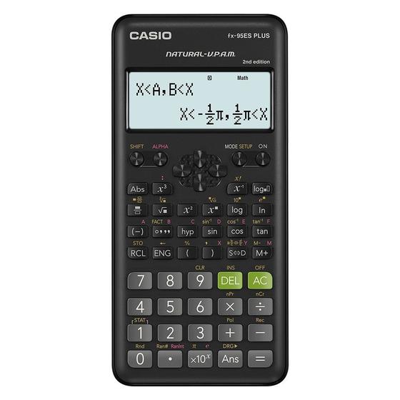 Imagem de Calculadora Cientifica Casio FX-95ESPLUS-New - 12 Digitos - Preto