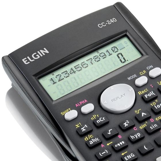 Imagem de Calculadora cientifica CC-240 ELGIN com 240 funcoes