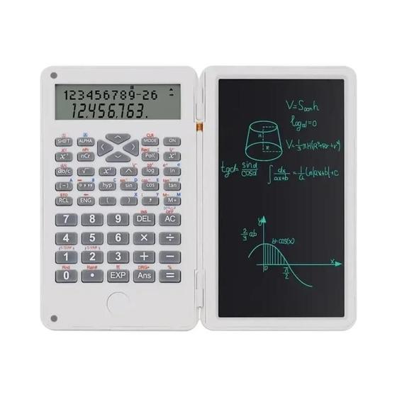 Imagem de Calculadora Científica Dobrável com Display de 12 Dígitos e Bloco de Notas