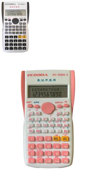 Imagem de Calculadora Científica Ecooda 240 Funções Rosa Preta