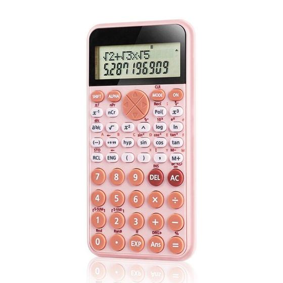 Imagem de Calculadora científica portátil Papelaria Escritório escola engenharia multifuncional Engenharia Escola Engenharia Ferramenta Científica Calculadoras (rosa)