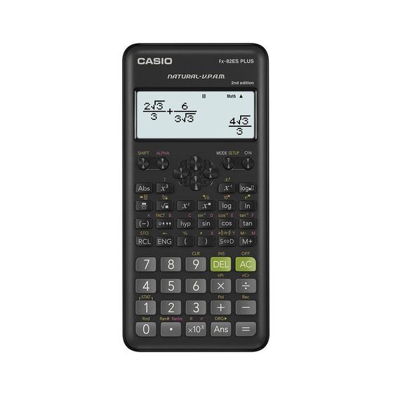 Imagem de Calculadora Científica, Preta, Visor de 4 linhas Alfanuméricas, 252 Funções, FX-82ESPLUS-2-W4DT, CASIO  CASIO