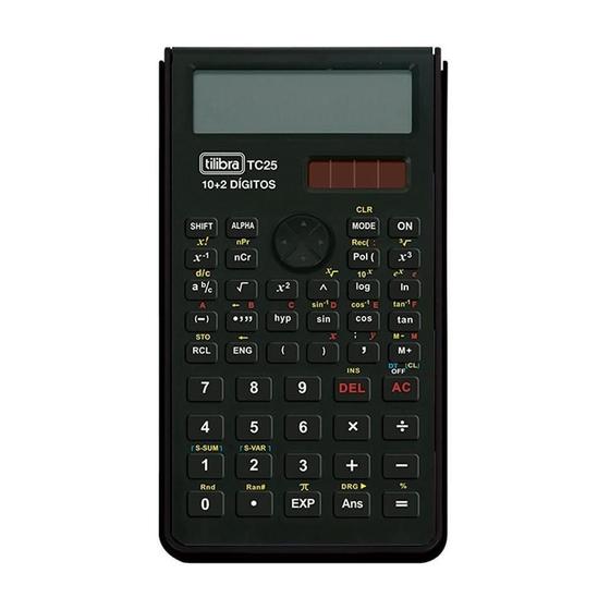 Imagem de Calculadora Científica Tc25 10+2 Dígitos Preto Tilibra