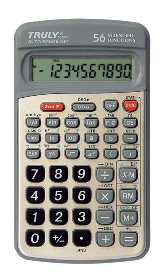 Imagem de Calculadora Cientifica Truly SC-107G - 10 Digitos - Cinza