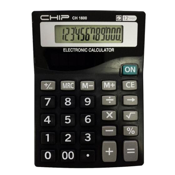 Imagem de Calculadora com 12 Dígitos Chip 1600
