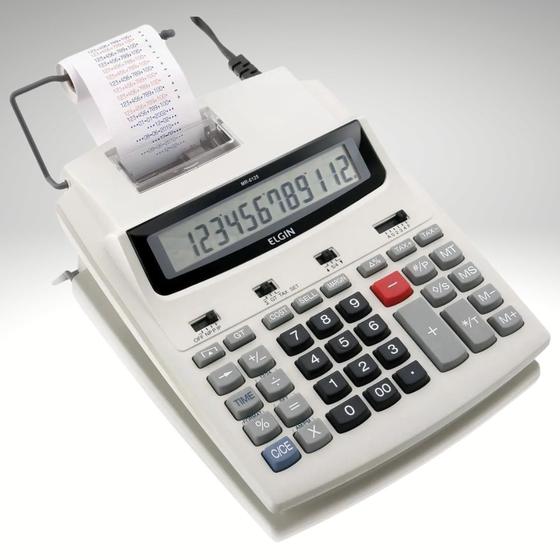 Imagem de Calculadora com bobina 12 dígitos, impressão bicolor,  MR-6125
